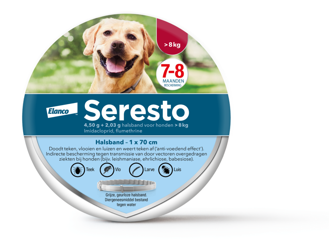 Seresto halsband grote hond > 8 kg - 1 band-0