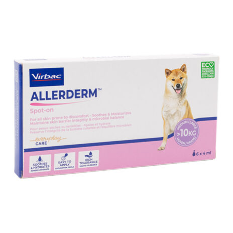 Allerderm spot on 6 x 4 ml (hond ></noscript> 10 kg)