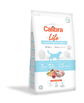 Calibra Dog Life Junior Medium Breed Chicken 12 kg