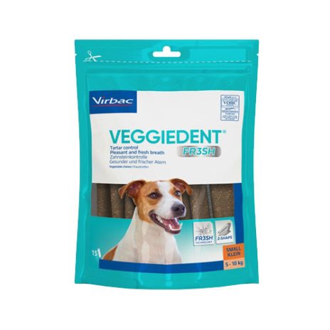 VeggieDent kauwstrips hond (5-10 kg) 15 stuks