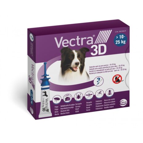 Vectra 3D dog M 10 - 25 kg 3 pipetten