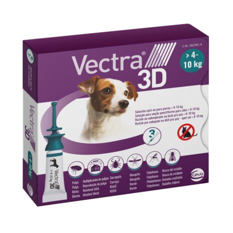 Vectra 3D dog S 4 - 10 kg 3 pipetten