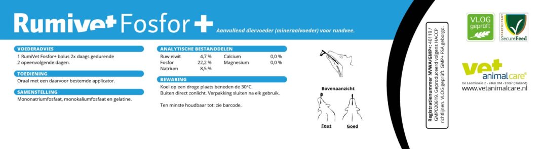 Rumivet Fosfor Bolus+ - 1 doos - 4 stuks-332192