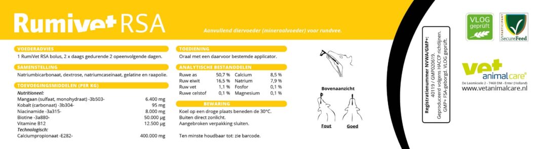 Rumivet RSA Bolus - 1 doos - 4 stuks-332197