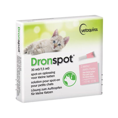 Dronspot 30mg/7,5mg SO kleine kat 2 pipetten