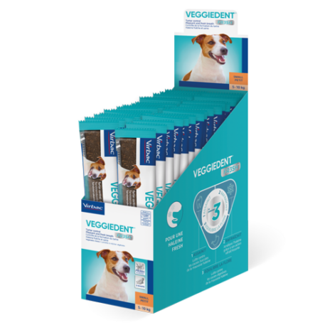 VeggieDent Single kauwstrips hond S - 30 stuks