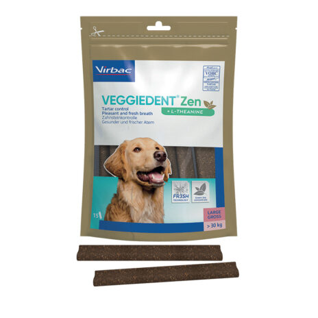 VeggieDent ZEN kauwstrips hond L - 15 stuks