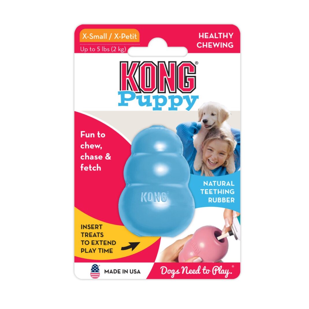 KONG Puppy XS (5,7 cm) - Blauw of Roze-0