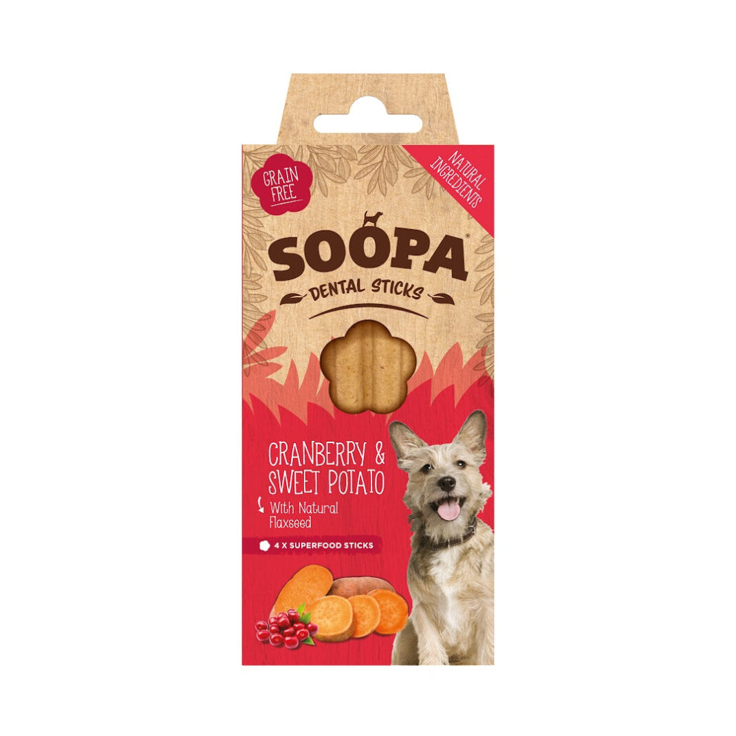 Soopa Dental Sticks - Cranberry & Sweet Potato-0