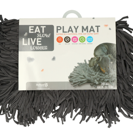 Eat Slow Live Longer Play Mat - Grey