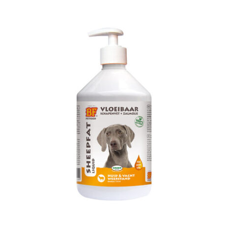 BF Petfood Vloeibaar Schapenvet Met Zalmolie - 500 ml