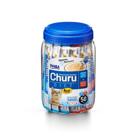 Churu Diet Appetite Motivator Kip & Tonijn - 50 sticks