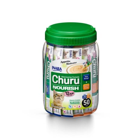 Churu Nourish Appetite Motivator Kip & Tonijn - 50 sticks