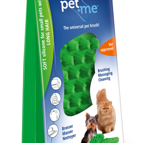 Pet+Me Cat Long Hair Brush - Groen