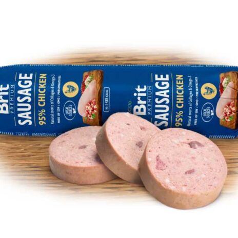 Brit Premium Meat Sausage Kip - 12 x 800 gram