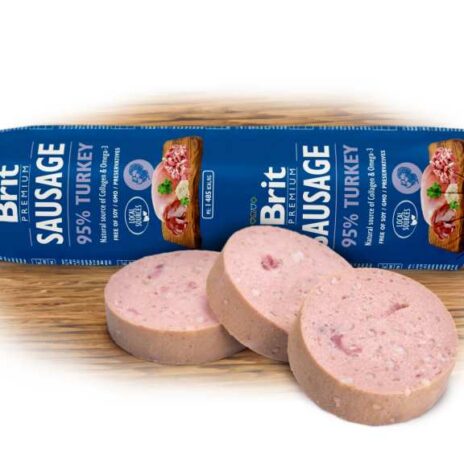 Brit Premium Meat Sausage Kalkoen - 12 x 800 gram