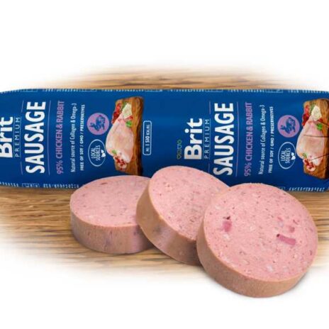 Brit Premium Meat Sausage Kip & Konijn - 12 x 800 gram