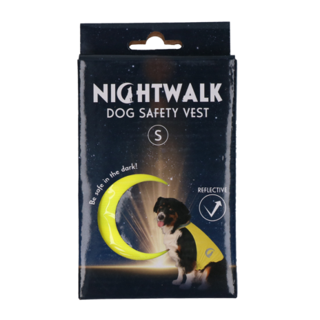 Nightwalk Dog Safety Vest Yellow - Small