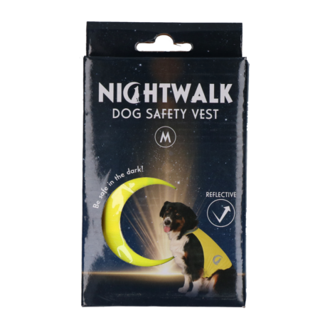 Nightwalk Dog Safety Vest Yellow - Medium