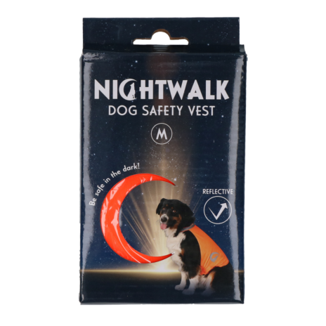 Nightwalk Dog Safety Vest Orange - Medium