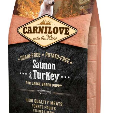 Carnilove Zalm & Kalkoen - Puppies Large Breed - 4 kg