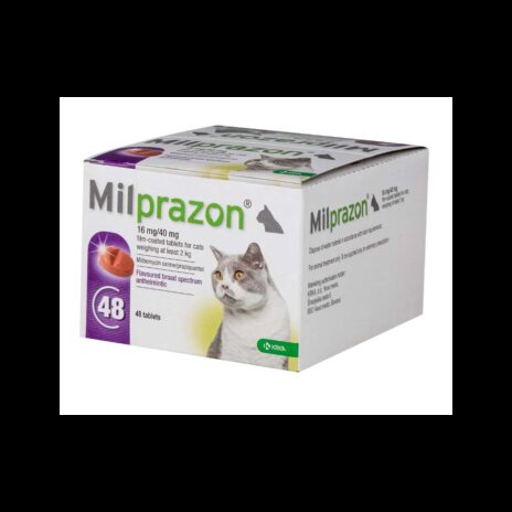 Milprazon Grote Kat - 16 mg / 40 mg (48 tabletten)