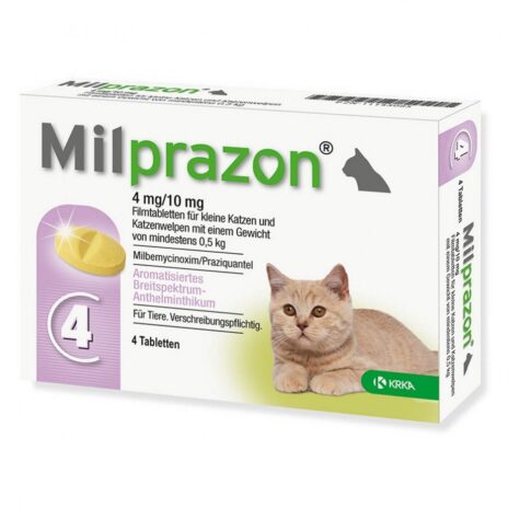 Milprazon Kleine Kat / Kitten - 4 mg / 10 mg (4 tabletten)