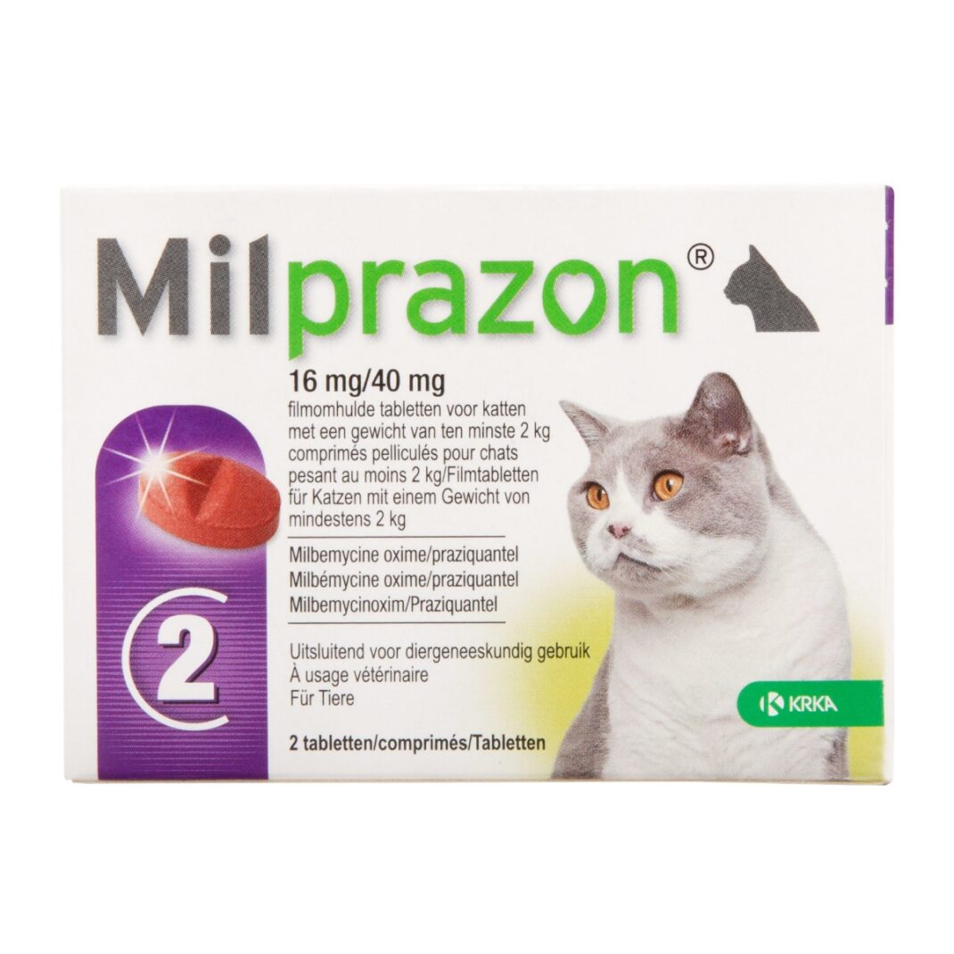 Milprazon Grote Kat -16 mg / 40 mg (2 tabletten)-0