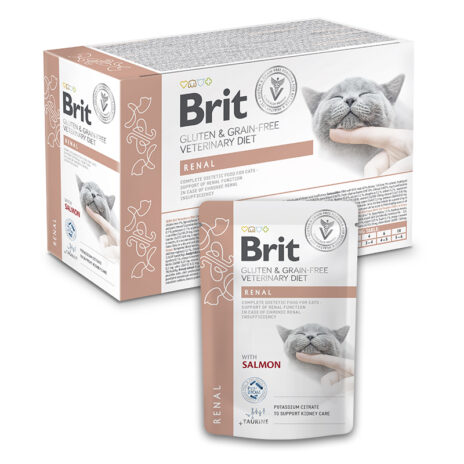 Brit VD Cat Pouch – Renal (Box 12 x 85g)