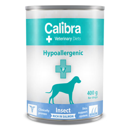 Calibra Veterinary Diets Dog hypoallergenic salmon-insect - 6x 400 gram