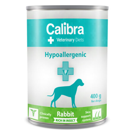 Calibra Veterinary Diets Dog hypoallergenic Rabbit-Insect - 6x 400 gram